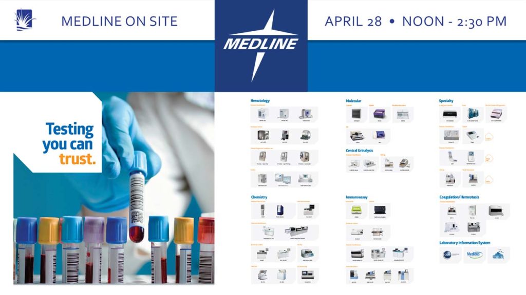 Medline on siet April 28, noon -2:30 pm